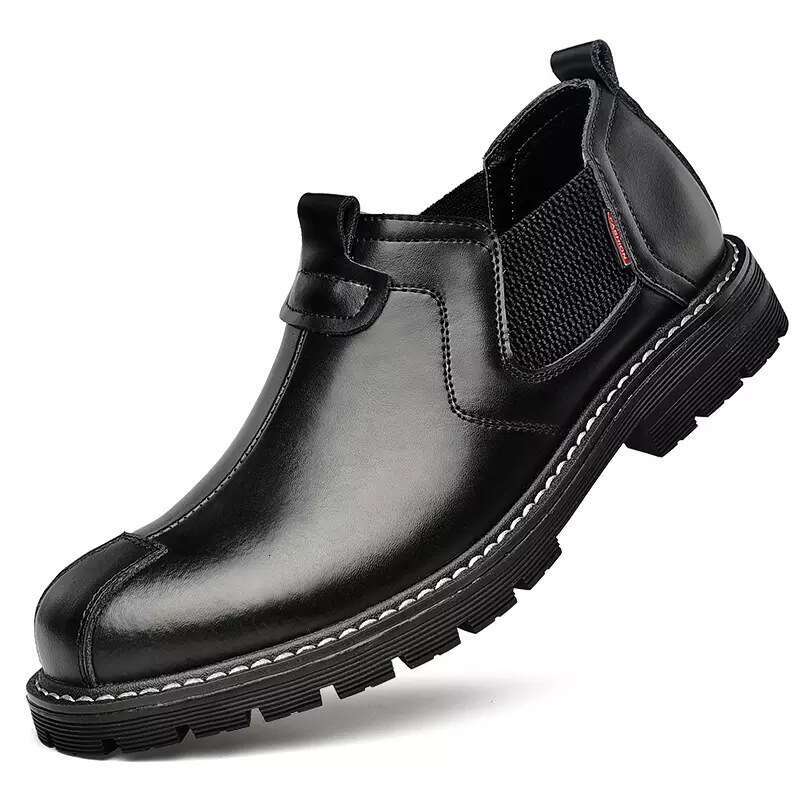 2024 new plus size casual business leather low top matte men's workwear shoes, big toe shoes