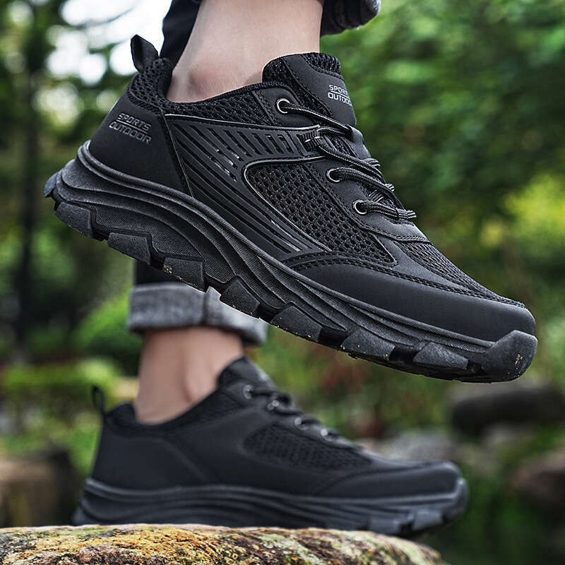 Spring/Summer New Outdoor Low Top Mountaineering Shoes with Mesh Breathable Couple Large Size Men's Casual Sports Shoes, Women's
