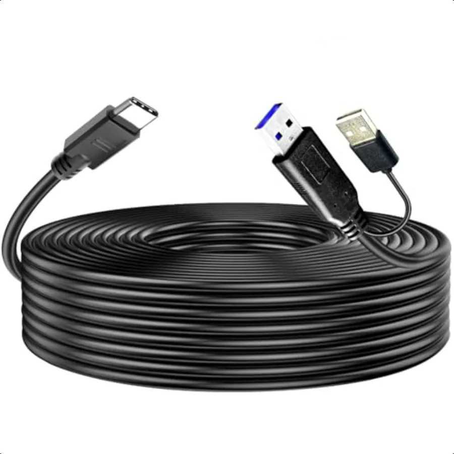 YOTETION Long USB30 40FT A to C LineUSB30 A Cable to USB C 30 Line Data Transfer Type C Line for Android Auto iPhone 15 Gala L251103