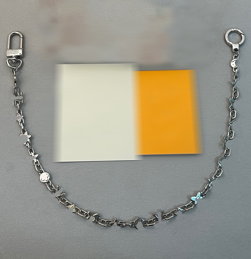 High-end designer-style pants chain waist chain fashion bag pendant necklace fashion keychain clothing accessories Pendant, chain, pants chain