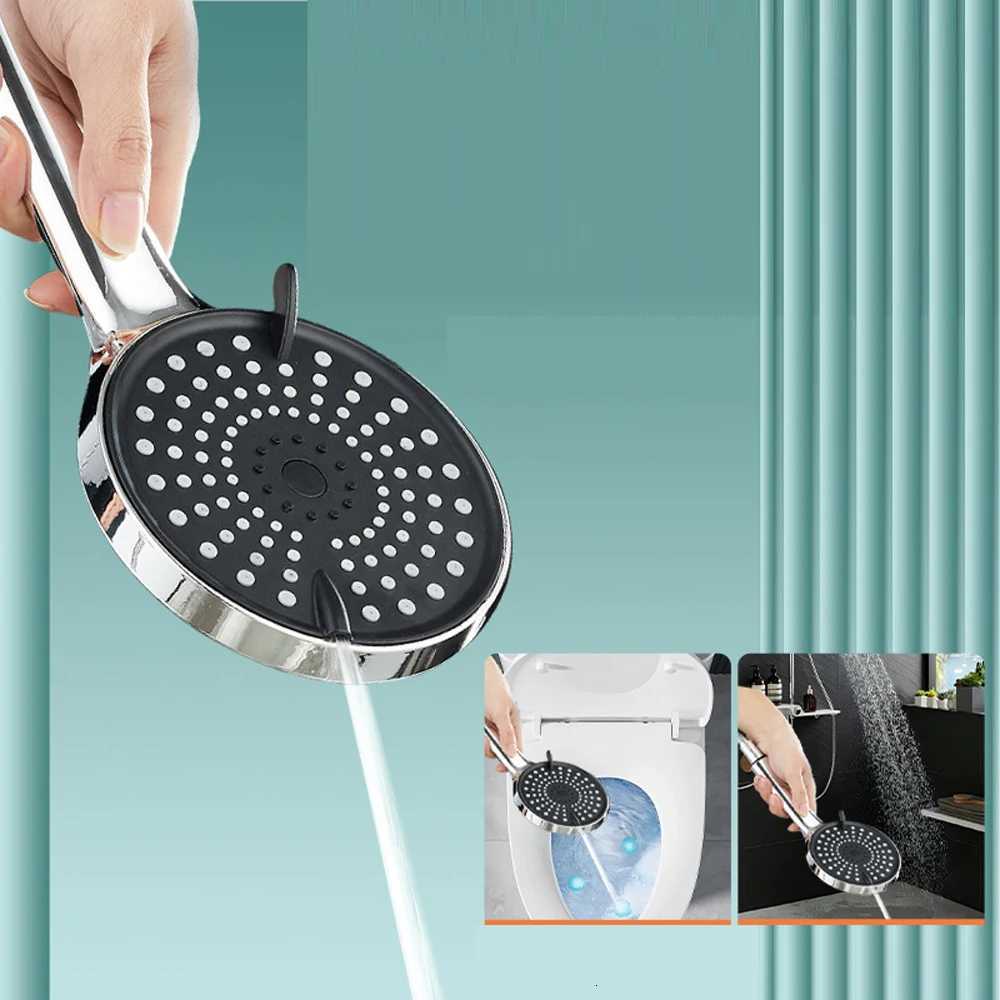 3 Modes Shower with Hose High Pressure Universal Large Flow Massage SPA Shower Adaptation Spray Hotel Bathro Accessories Y251103