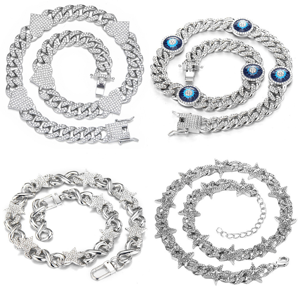 Hip Hop Baguette Butterfly Necklace 11mm 925 Silver VVS Moissanite Diamond Women Jewelry Iced Out Fashion Cuban Link Chain