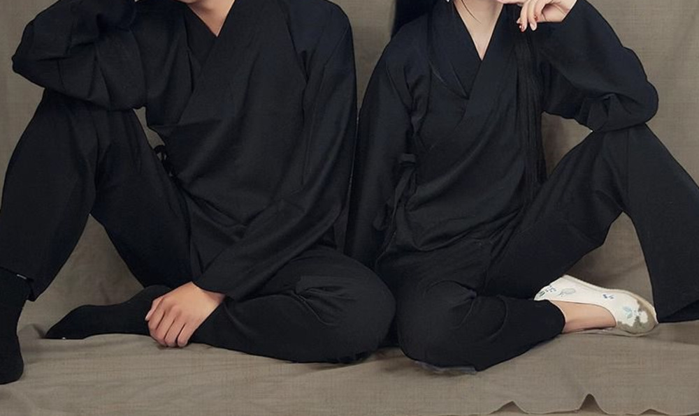 Chinese Style Men Shirt Solid Color Retro Hanfu Long Sleeve Elegant Lace Up Vintage Stand Collar Mens Shirts Camisa 240715