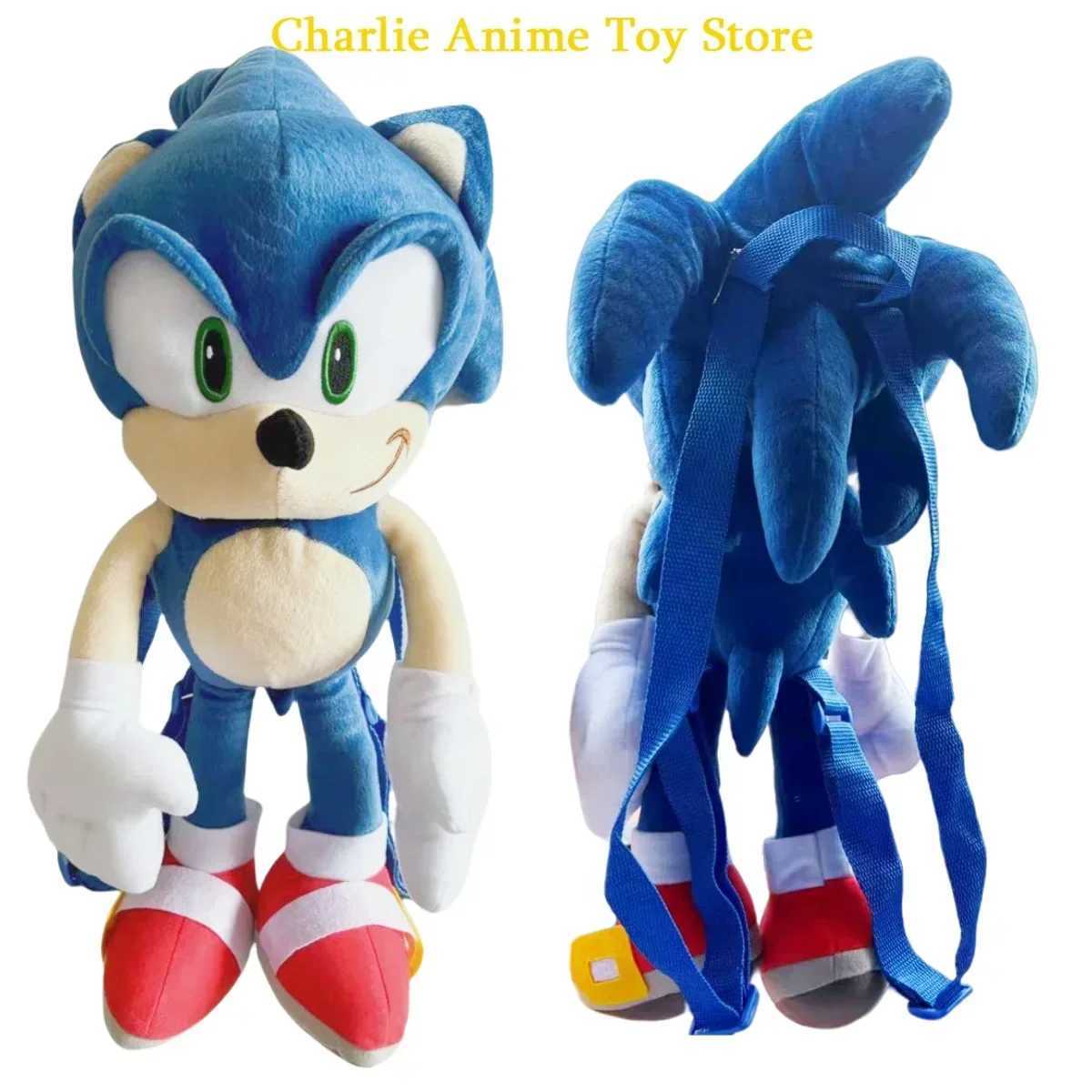 6 Style Plush Backpack Classic Game Character Black Shadow Plush Toy Animation Small Capacity Childrens Soft Toy Birthday Gift X250402