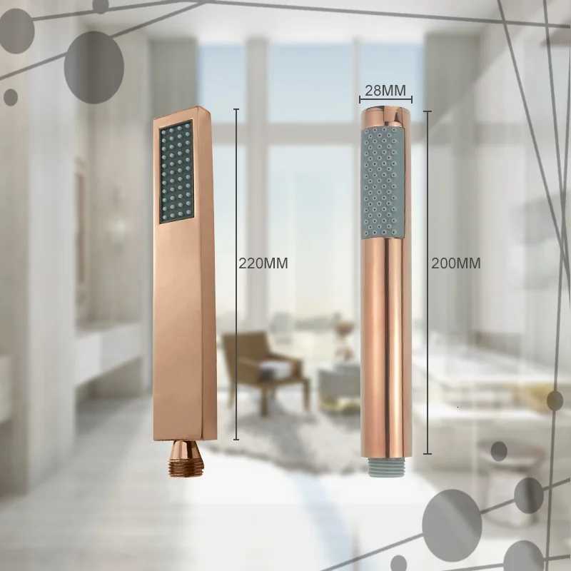 Chre Gold Gray Rose Gold Black White Bed Brass Shower watersaving bathro handheld shower set Y251103