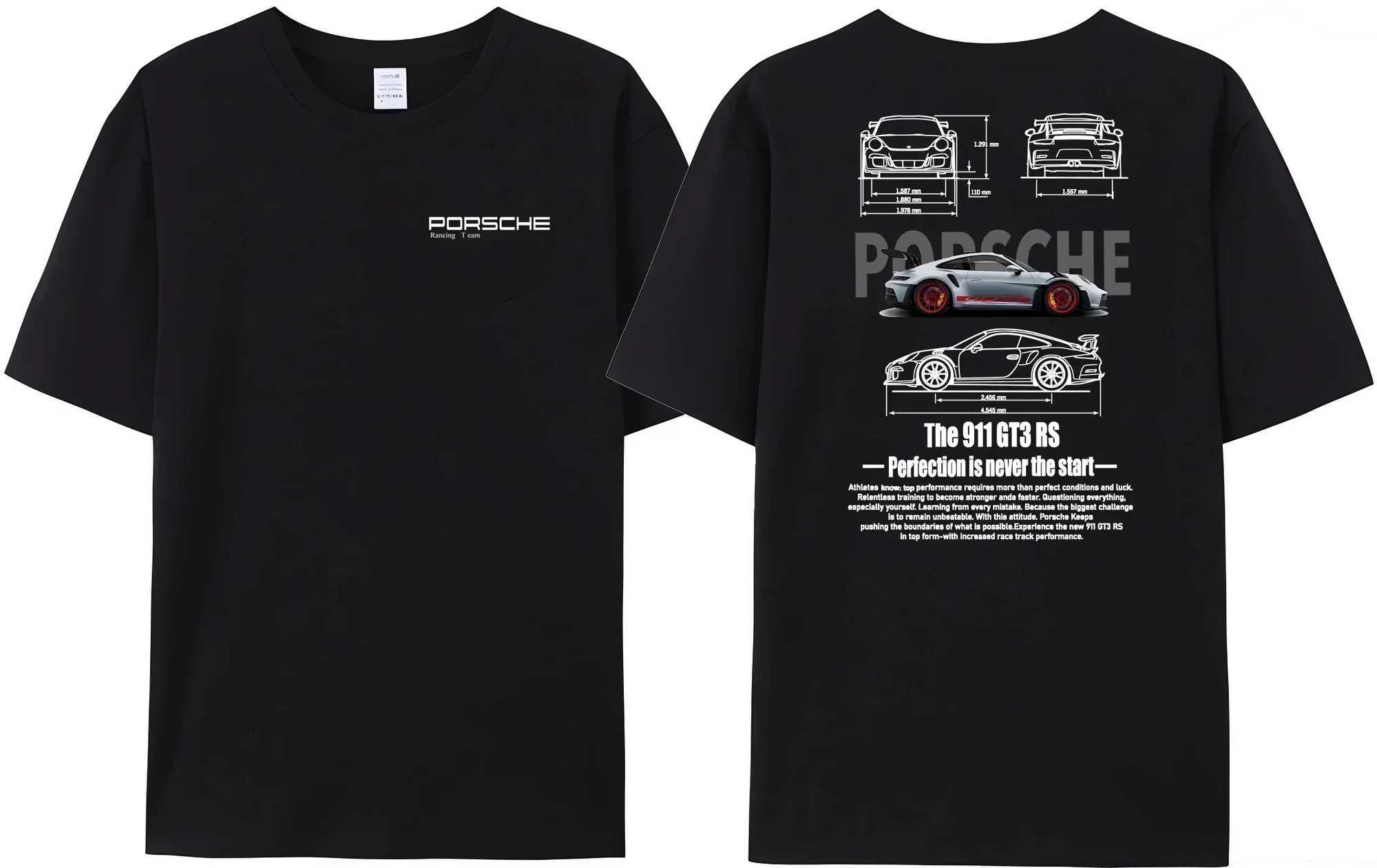 Best Choice Perfect Gift Never Ends Birthday GT3-RS Summer Casual Mens Cotton T-shirt Fashion T-shirt 9 Womens Top W250402