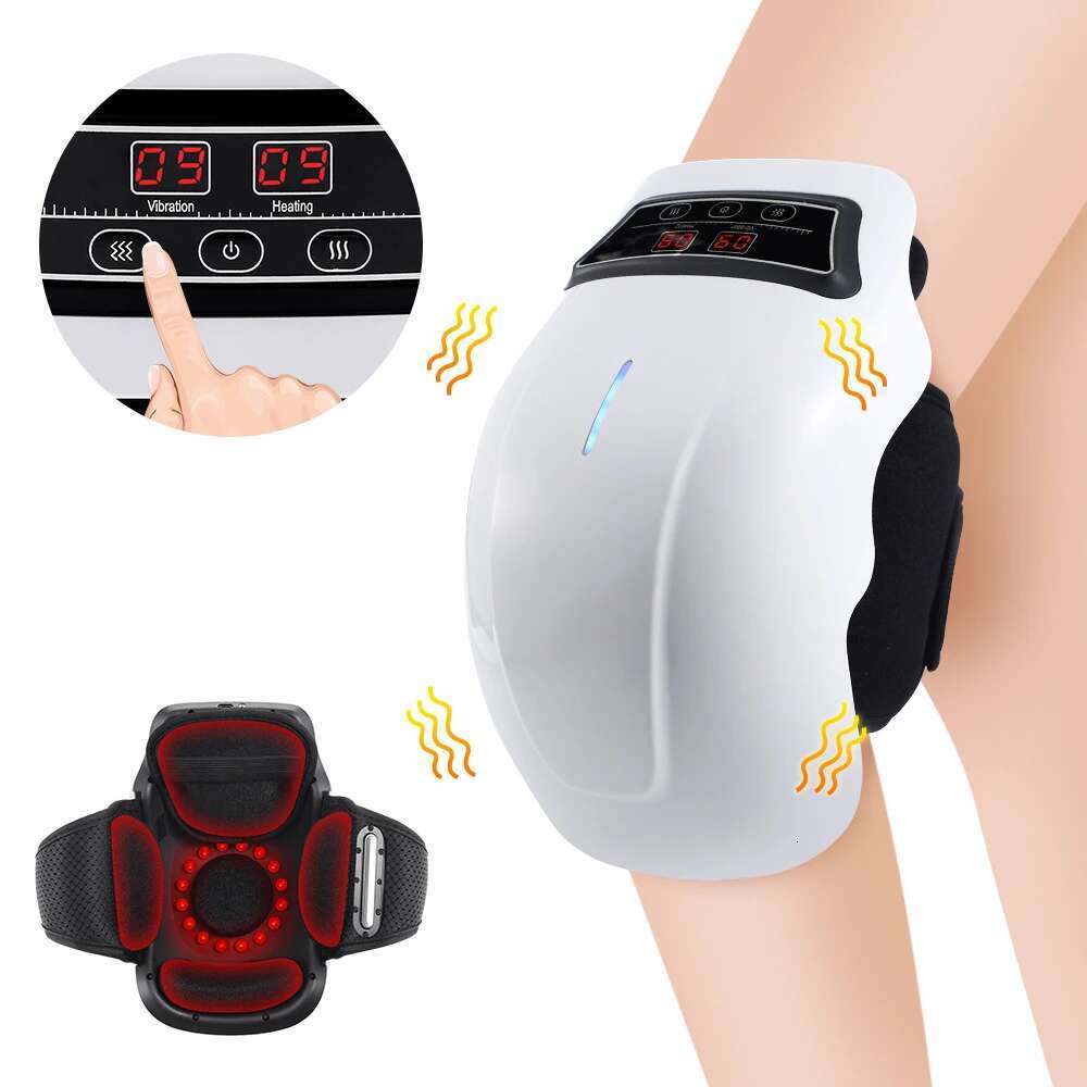 Electric Air Pressure Airbag Heating Vibration Leg Massage Hot Compress Pad Massager Knee Brace