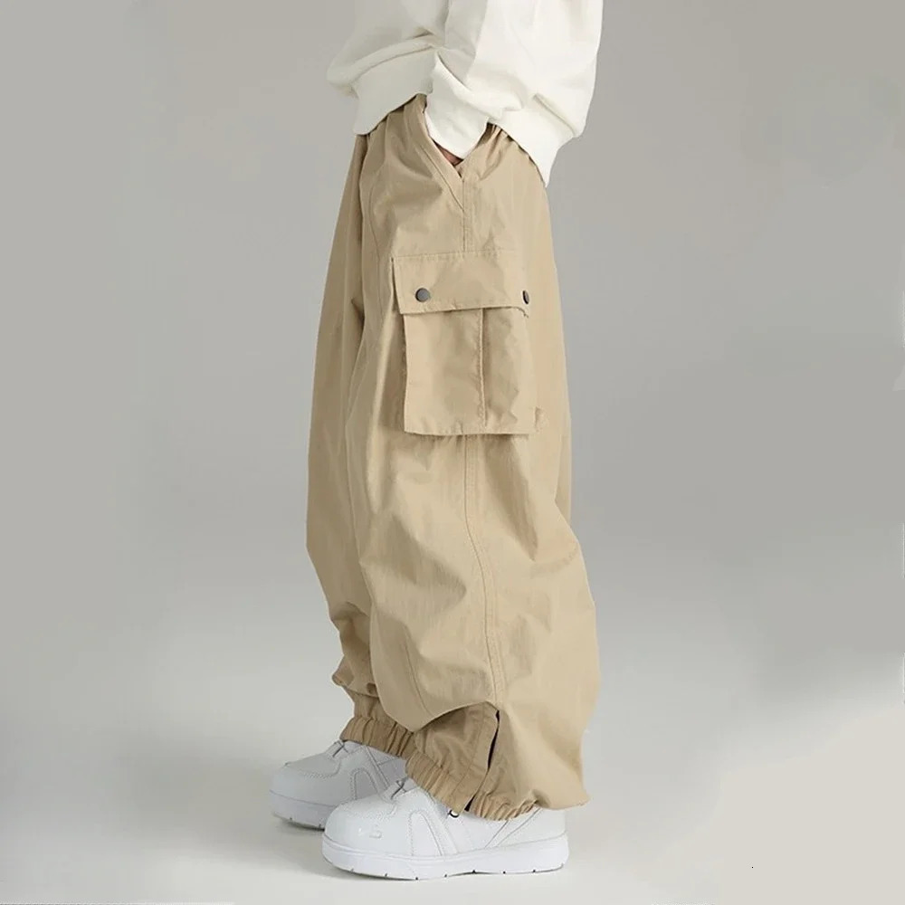 Man Woman Skiing Baggy Pants Warm Loose Skying Ski Trousers Winter Outdoor Waterproof Female Snow Snowboard Pants Clothes 251103