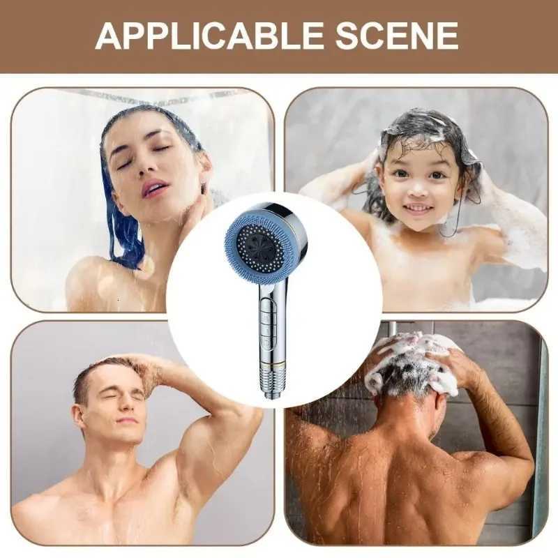 4 Modes Shower with Filter Element OneKey Stop High Pressure Shower Water Massage Shower Sprayer Y251103