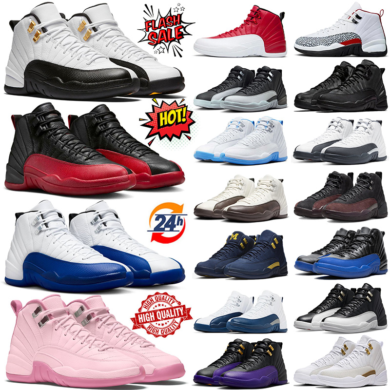 Taxi Flu Game 12 12s basketball shoes designer women men Blueberry Cherry Melo French Blue Melo Royal Playoff Wolf Grey Winterized mens trainers outdoors sneakers