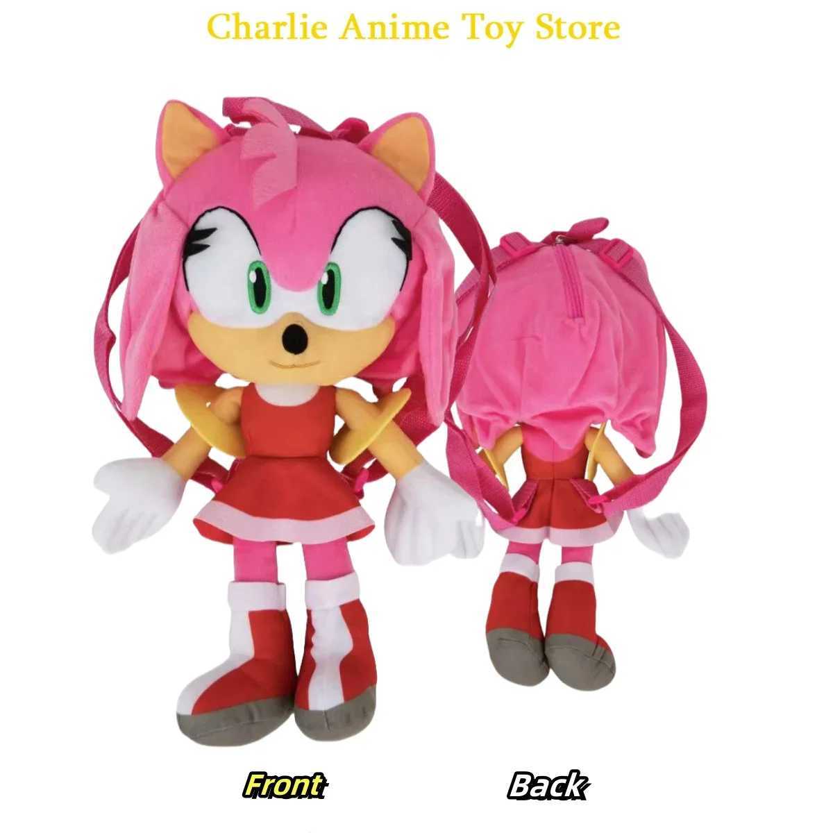 6 Style Plush Backpack Classic Game Character Black Shadow Plush Toy Animation Small Capacity Childrens Soft Toy Birthday Gift X250402