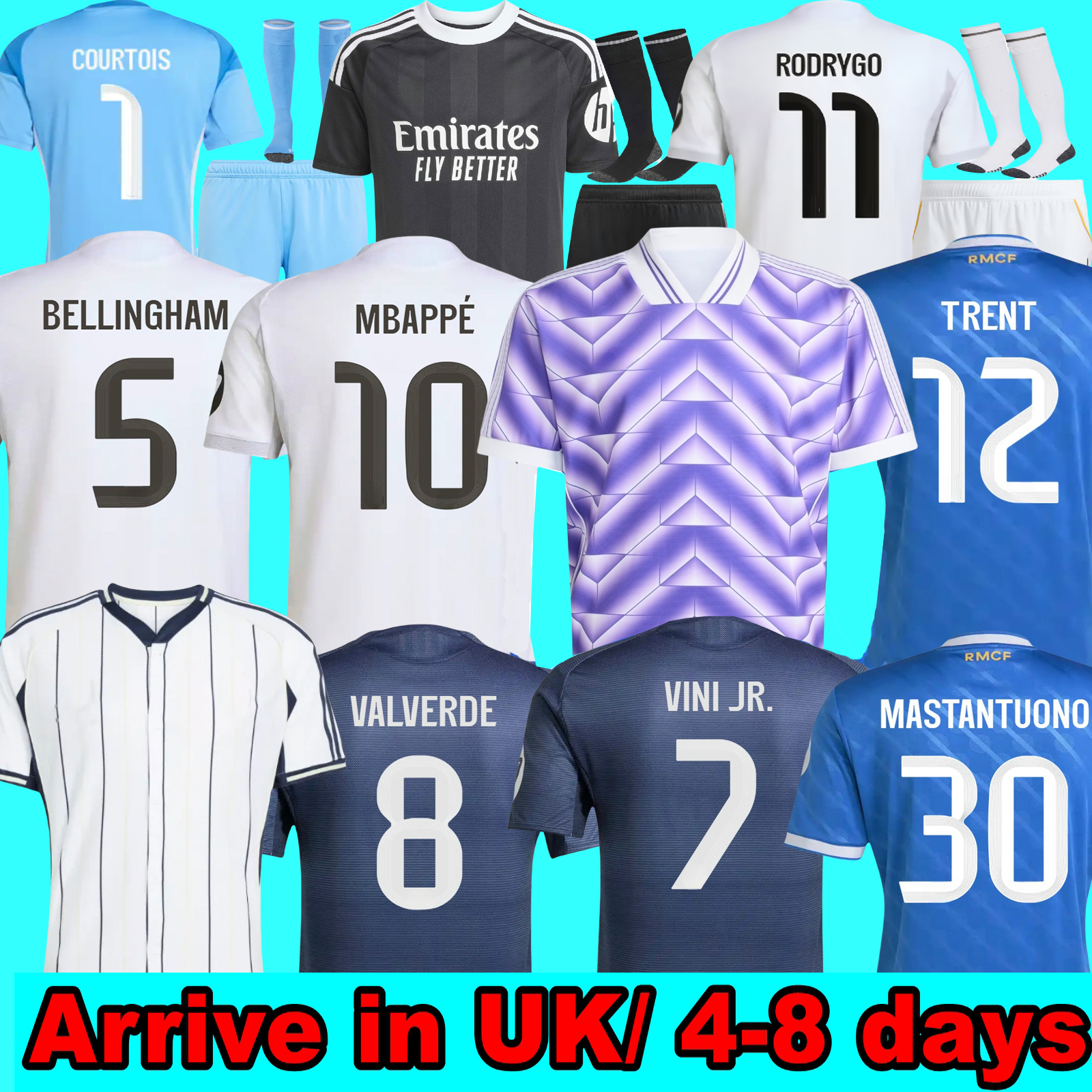 LFSTLR 2025 2026 Madridsoccer jerseys 25 Real football shirt CAMAVINGA Mbappe MODRIC VALVERDE Fourth camiseta men kids uniforms VINI JR BELLINGHAM Madrids25 26