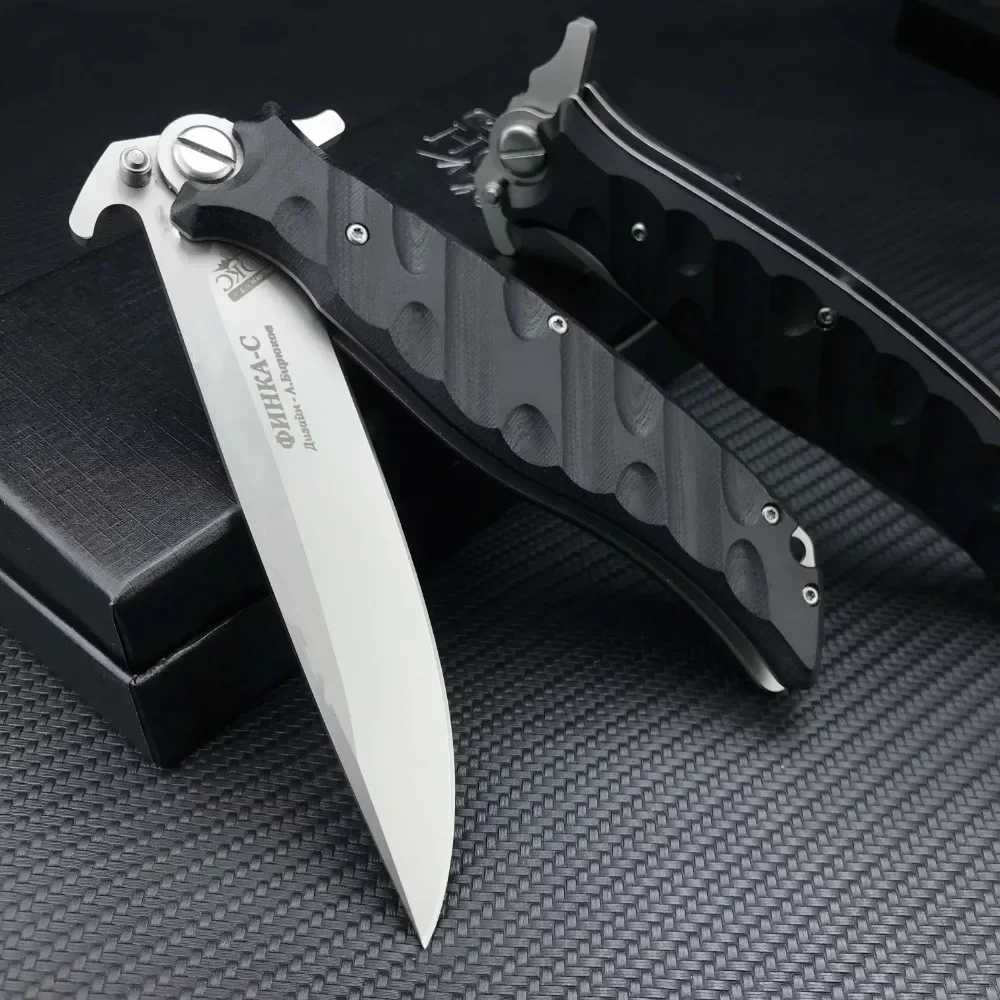 Russian HOKC ball bearing folding knife D2 steel knife G10 handle outdoor knife tactical multi tool portable survival knifeT250402