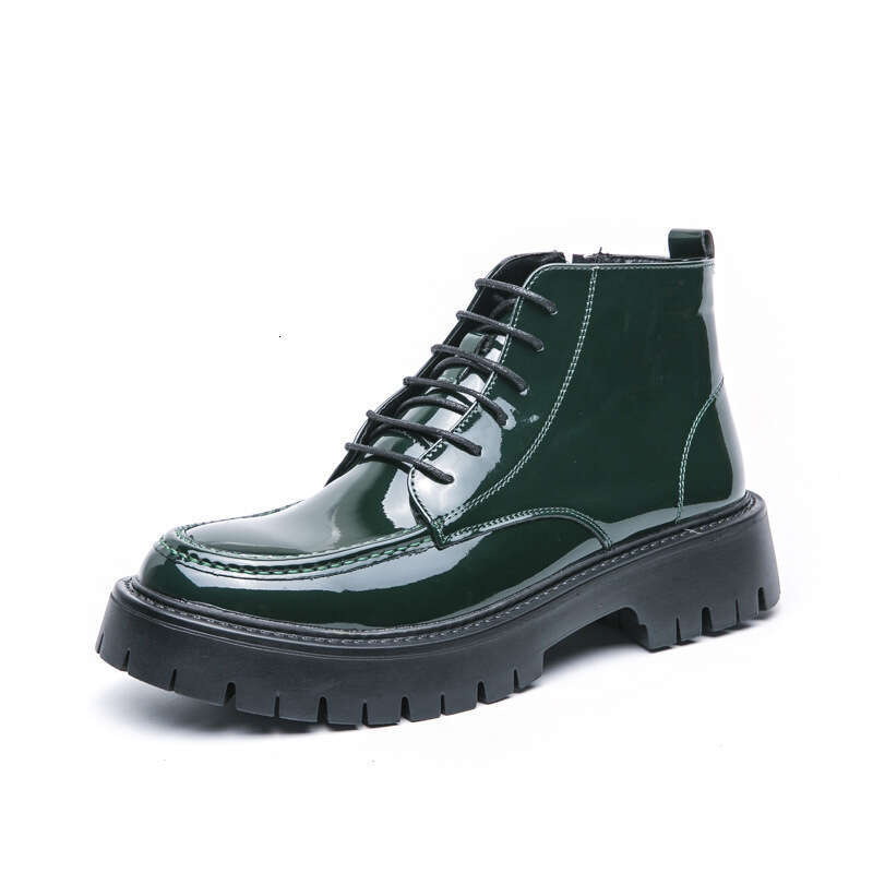 Men's Large Casual 2024 Autumn/Winter New Mid Top Martin Korean Edition Trendy Side Zipper Boots