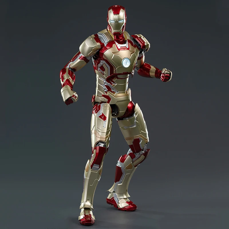 Fondjoy Marvel Iron Man MK42 1/7 Scale LED Model Kit Wholesale - Assembled Action Figure with Light-Up Reactors, Bulk Stock for Resellers