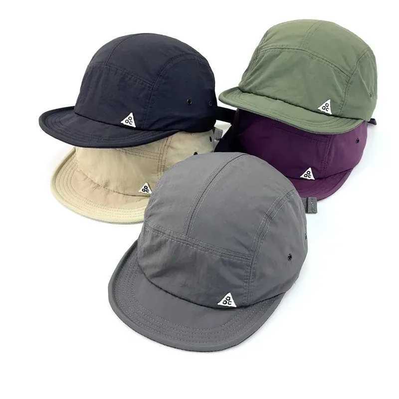 5 panel short Brim quick drying golf baseball cap mens soft lightweight sports running cap unisex outdoor UPF50+toe cap W250403
