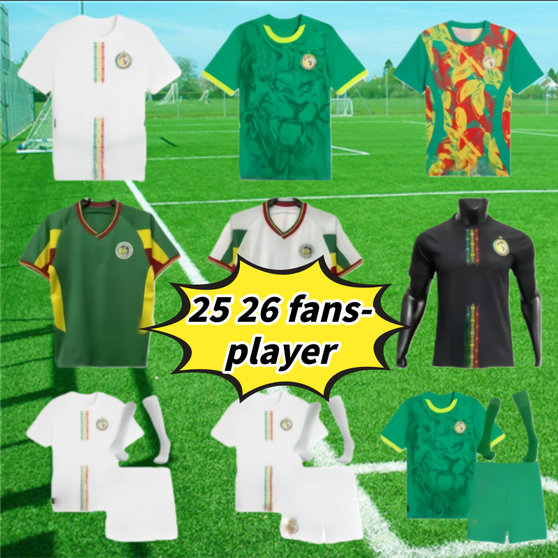 25 26 Senegal soccer jerseys 2024 2025 2026 World Cup national team KOULIBALY Retro GUEYE KOUYATE SARR Maillot de foot Player Version football shirt Men kids kits