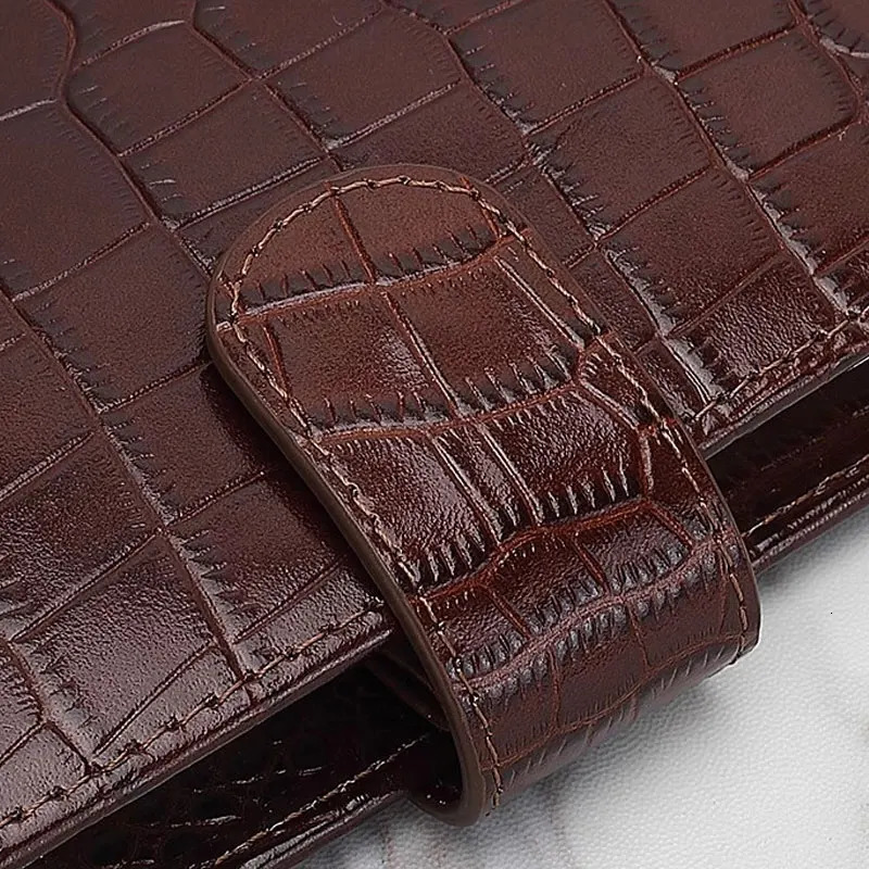 Yiwi Genuine Leather Pocket Size Planner Leather a8 A7 a6 a5 Notebook with Ring Mini Agenda Organizer Diary Notepad 251031