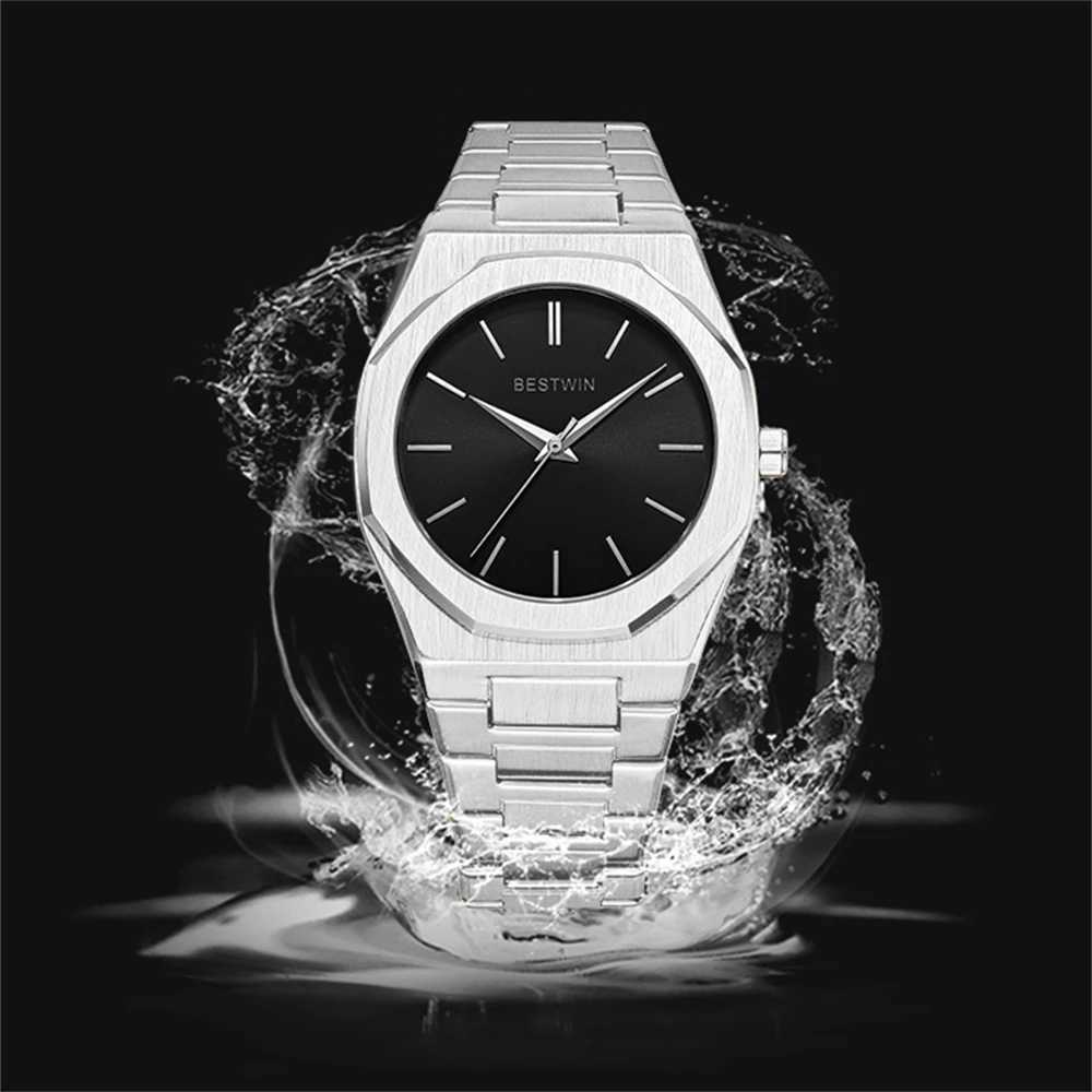 Luxury and unique mens alloy steel with quartz simple dial for business parties mens fashion mens fashion Y250403