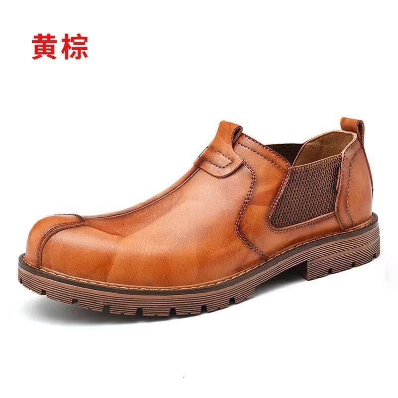 2024 new plus size casual business leather low top matte men's workwear shoes, big toe shoes