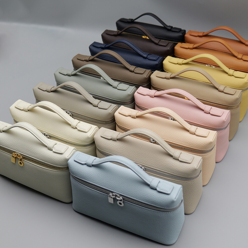 10A Quality Ladies Cosmetic Bag Lunch Box Bag High Quality Cowhide Crossbody Bag Versatile Small Square Bag Fashion Handbag Commuter Tote Bag