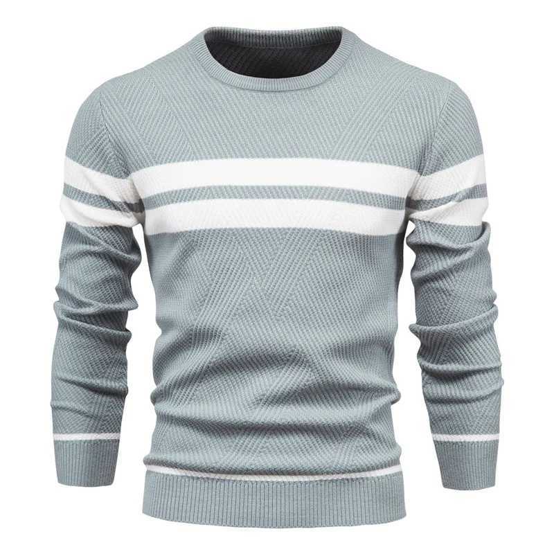 New Autumn Pullover Mens Sweater O-neck Patchwork Long Sleeve Warm Slim Winter Sweaters Men Casual Fashion Sweater Men ClothingT251103