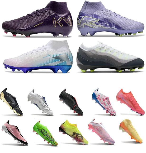 Cleats MERCURlAL VAP0RFG 16 17 SuperfIy 10 11 Vini Jr 95 Kylian Mbappe Scary Good Chrome Boots Youth Mens Soccer Shoe Crampon Shadow Fear Nothing Football Shoes