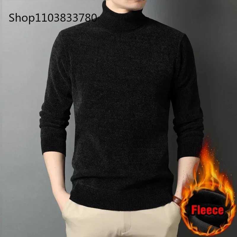 Men Turtleneck Sweater Casual Thick Mens Rollneck Knitted Sweater Warm Mens Jumper Woolen Sweater Male Outwear Knitwear 3XL 4XLT251103