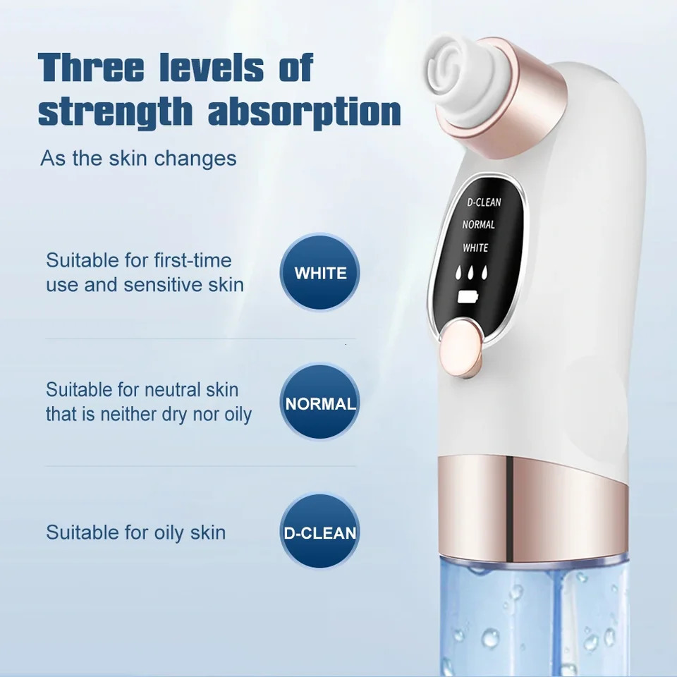 Electric Small Bubble Blackhead r USB Water Cycle Pore Pimple Removal Vacuum Suction Facial Nose Cleaner Tool 251030