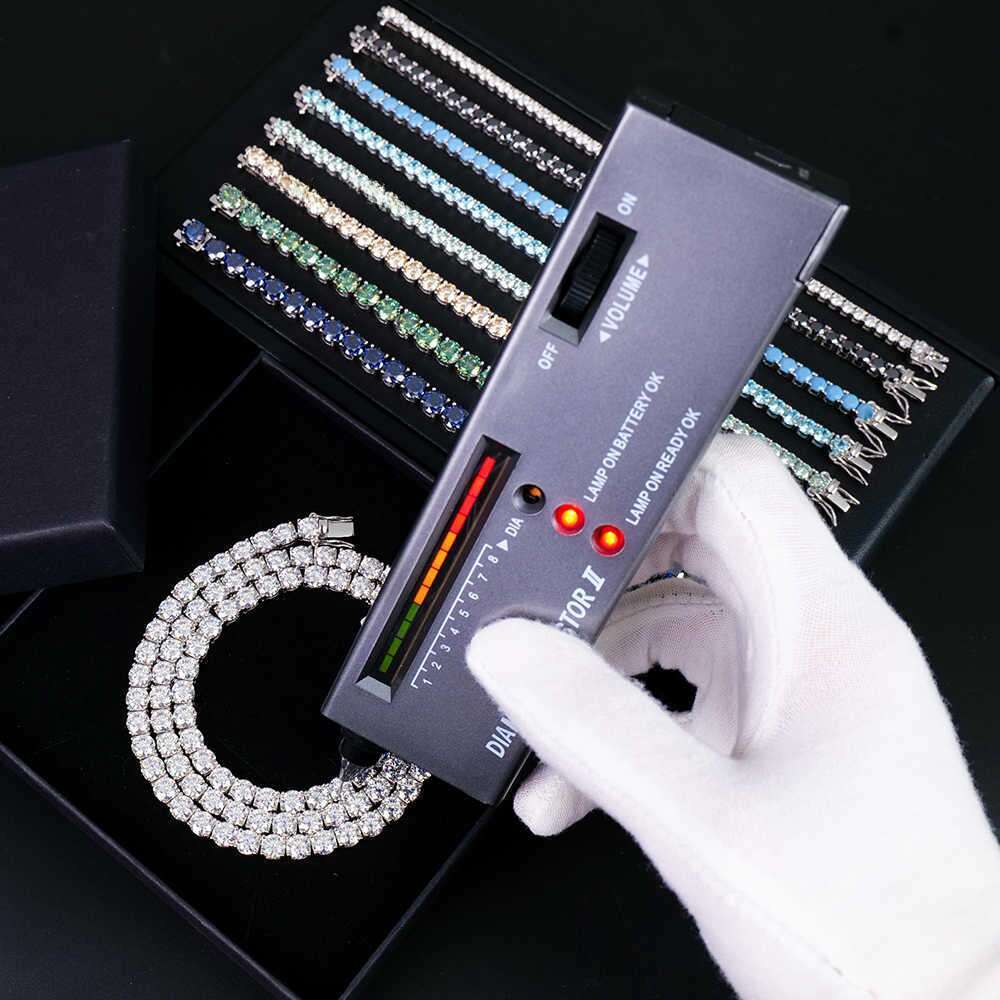 Women's Titanium Steel Plated Necklace - Iced Out Tennis Chain, 8-10mm Wide, Gold Hip Hop Jewelry Gift