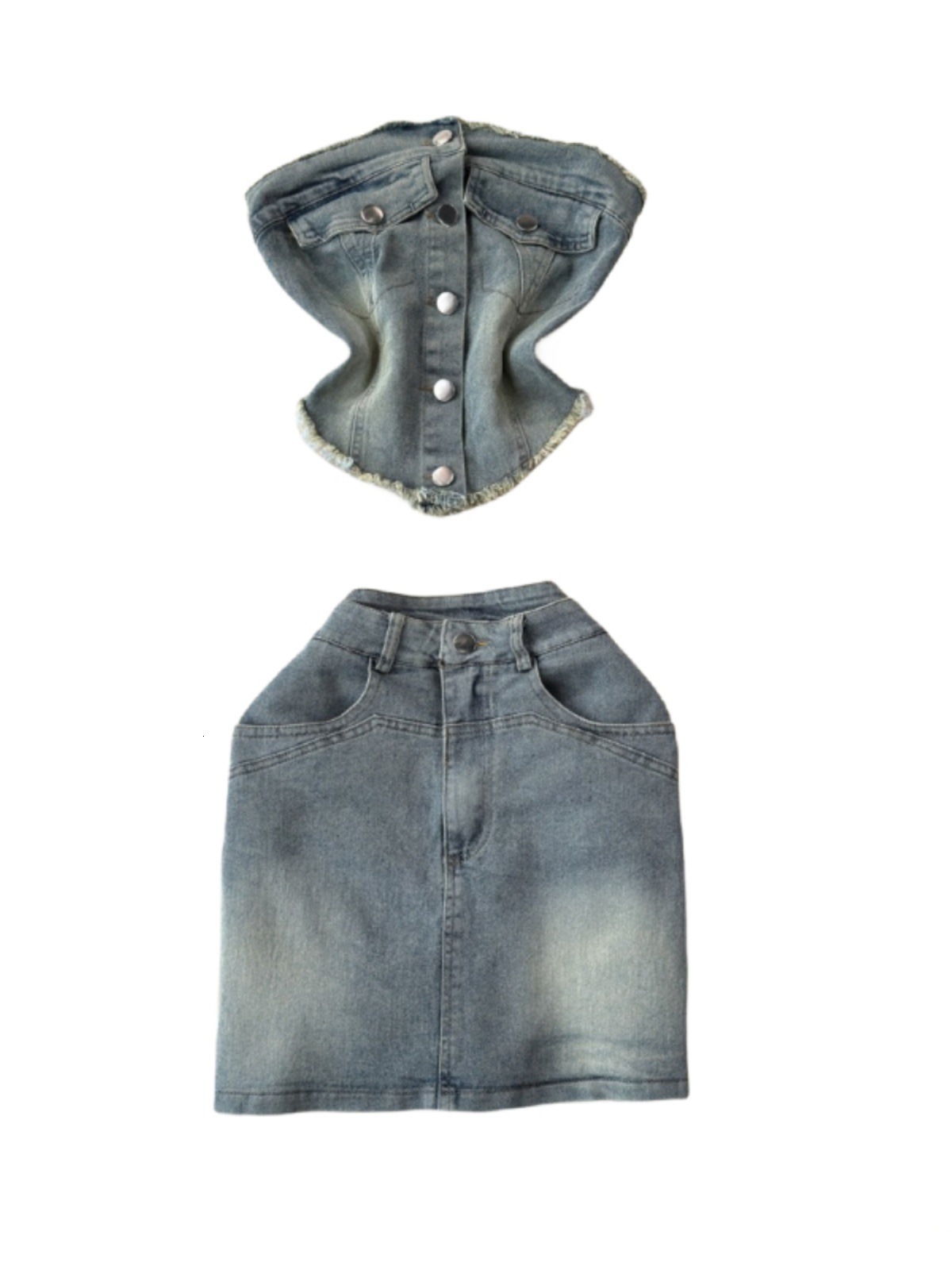 Two Piece Dress SINGREINY Off Shoulder Retro Women Denim Sets Ruffled Irregular Slim TopsShort Skirts Fashion Y2K Spring Two Pieces Suits 230421