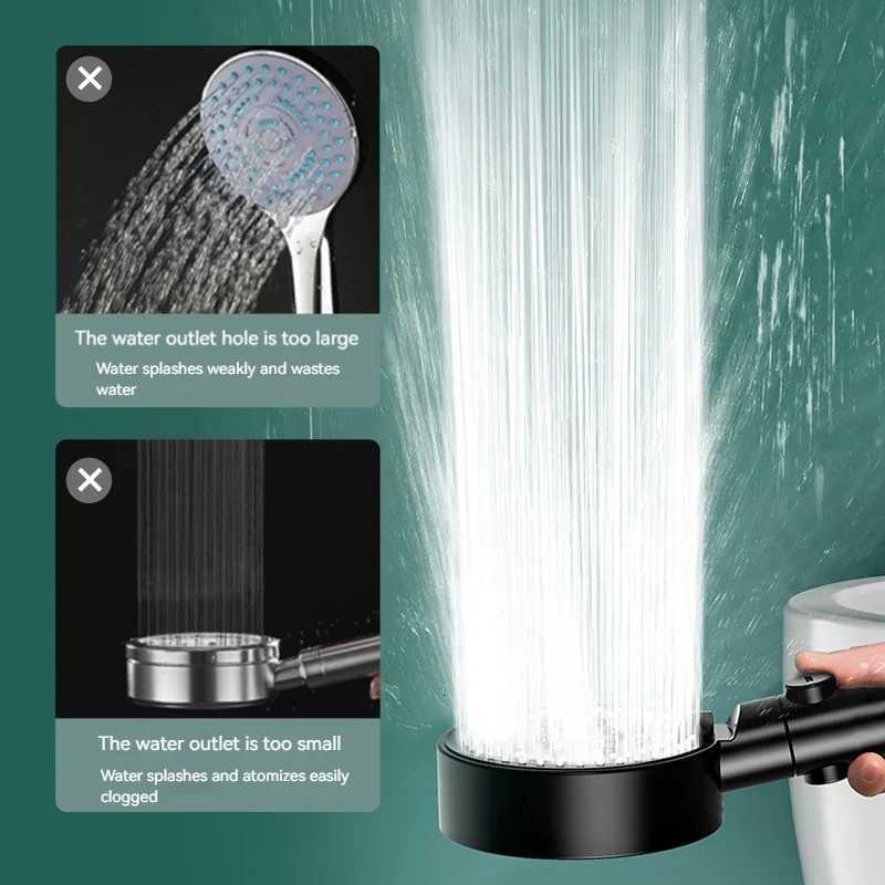 High Pressure 6-Mode Shower Water Saving One-Key Stop Ideal for He Bathro RV Y251103