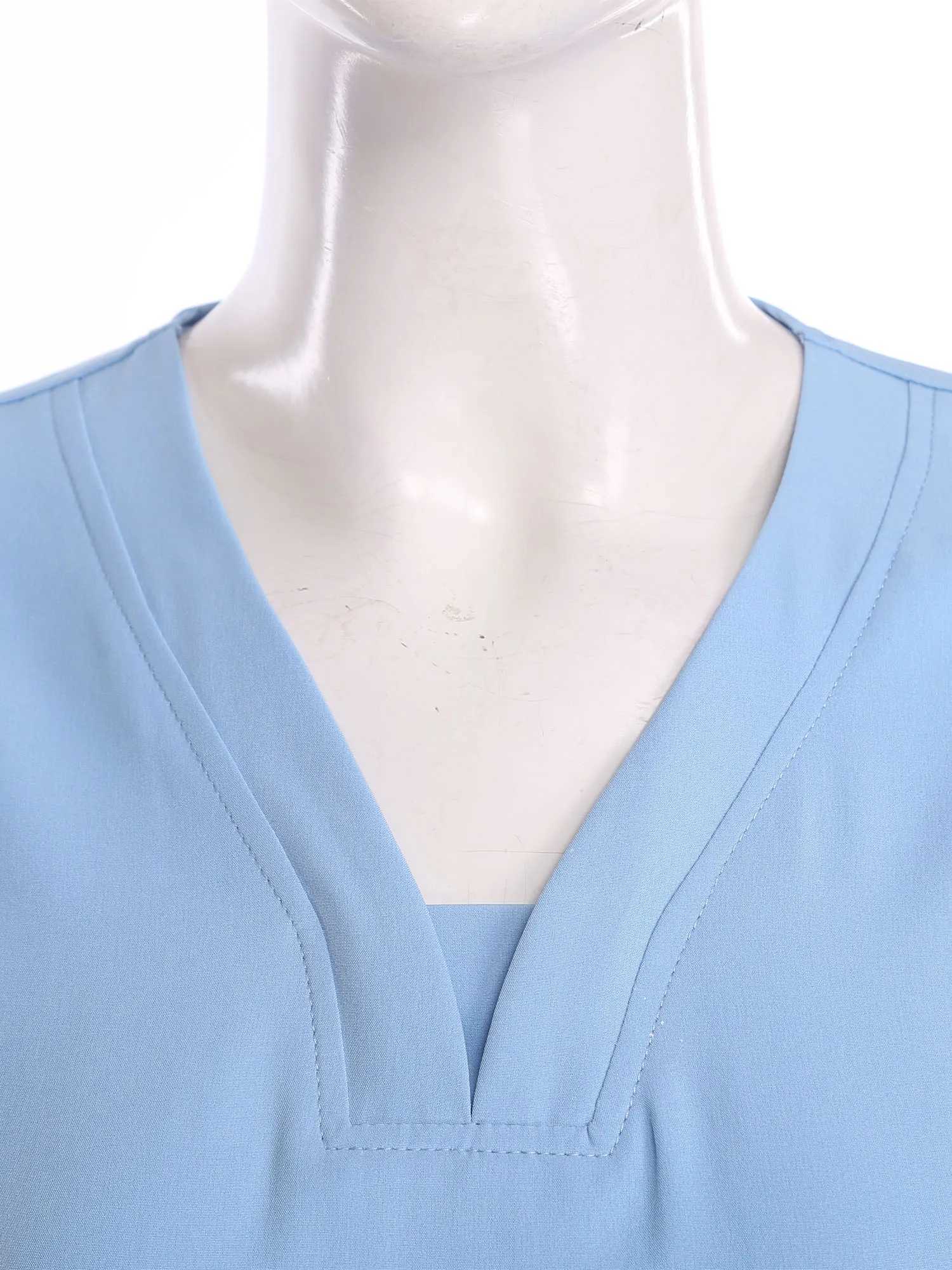 Women Medical Scrubs Outfit Long Sleeve Pockets Pullover Top and Long Pants 2piece Sets for Nursing Dental Surgeon Uniform J251103