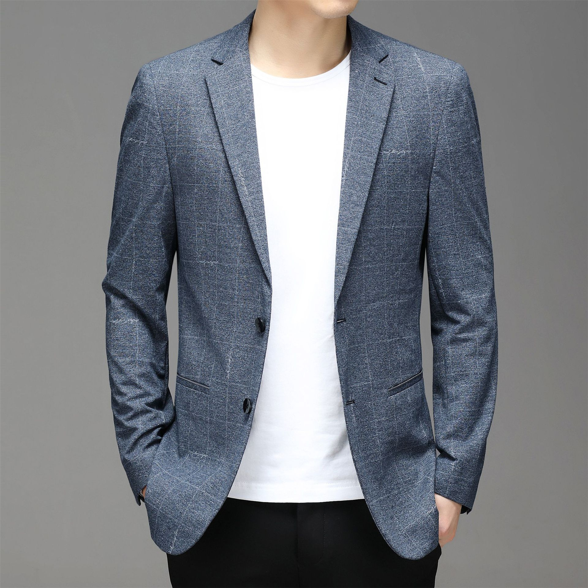 k1072 Suit Jacket with Slim Fit Design for Winter Business Wear