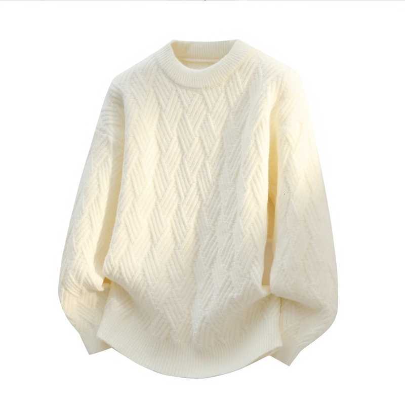 Warm Knitted Pullover 2025 New Winter Mens O-neck Casual Sweater High-quality Mens Pullover Clothing Size 4XLT251103
