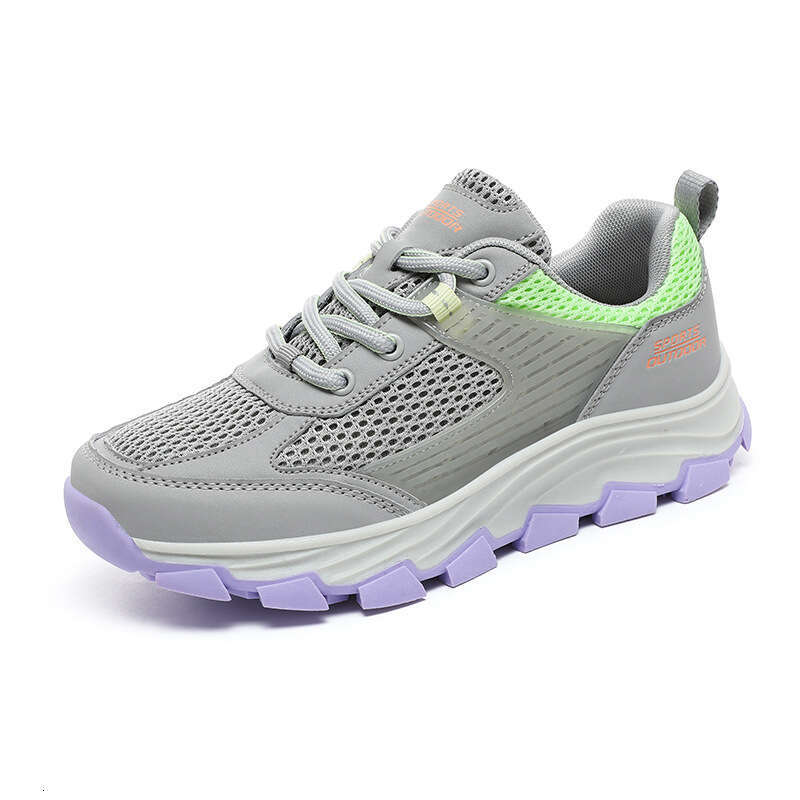 Spring/Summer New Outdoor Low Top Mountaineering Shoes with Mesh Breathable Couple Large Size Men's Casual Sports Shoes, Women's