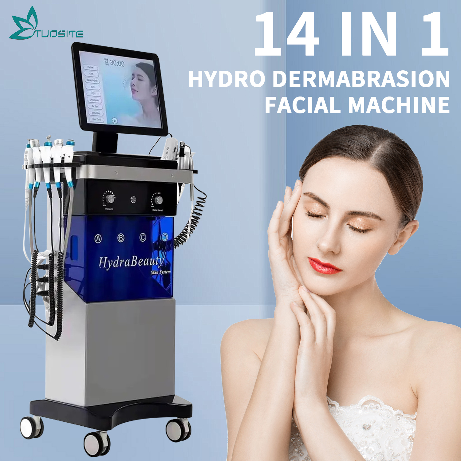 14 in 1 Cleaning Hydro Microdermabrasion Oxygen Jet Aqua Peeling Facials Skin Care Hydra Dermabrasion Facial Machine