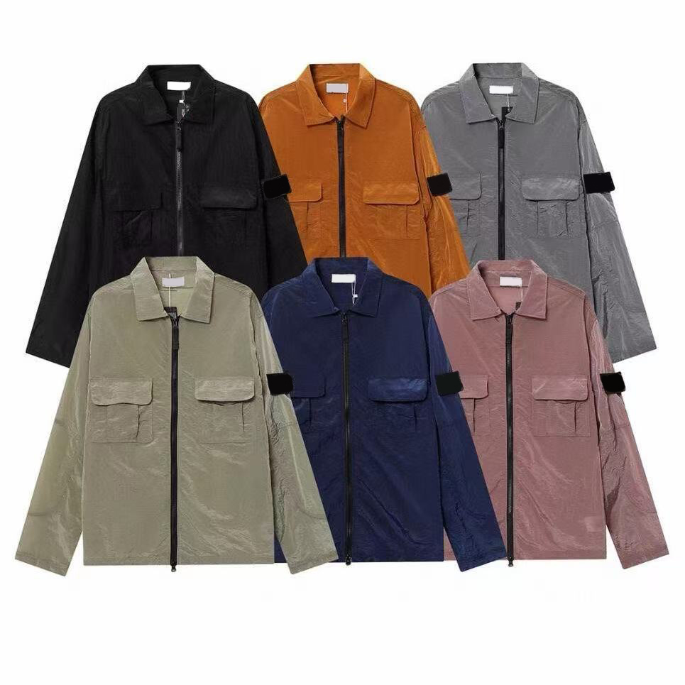 High quality brand topstoney jackets coat metal nylon functional shirt Single pocket zipper jacket reflective sun protection jacket