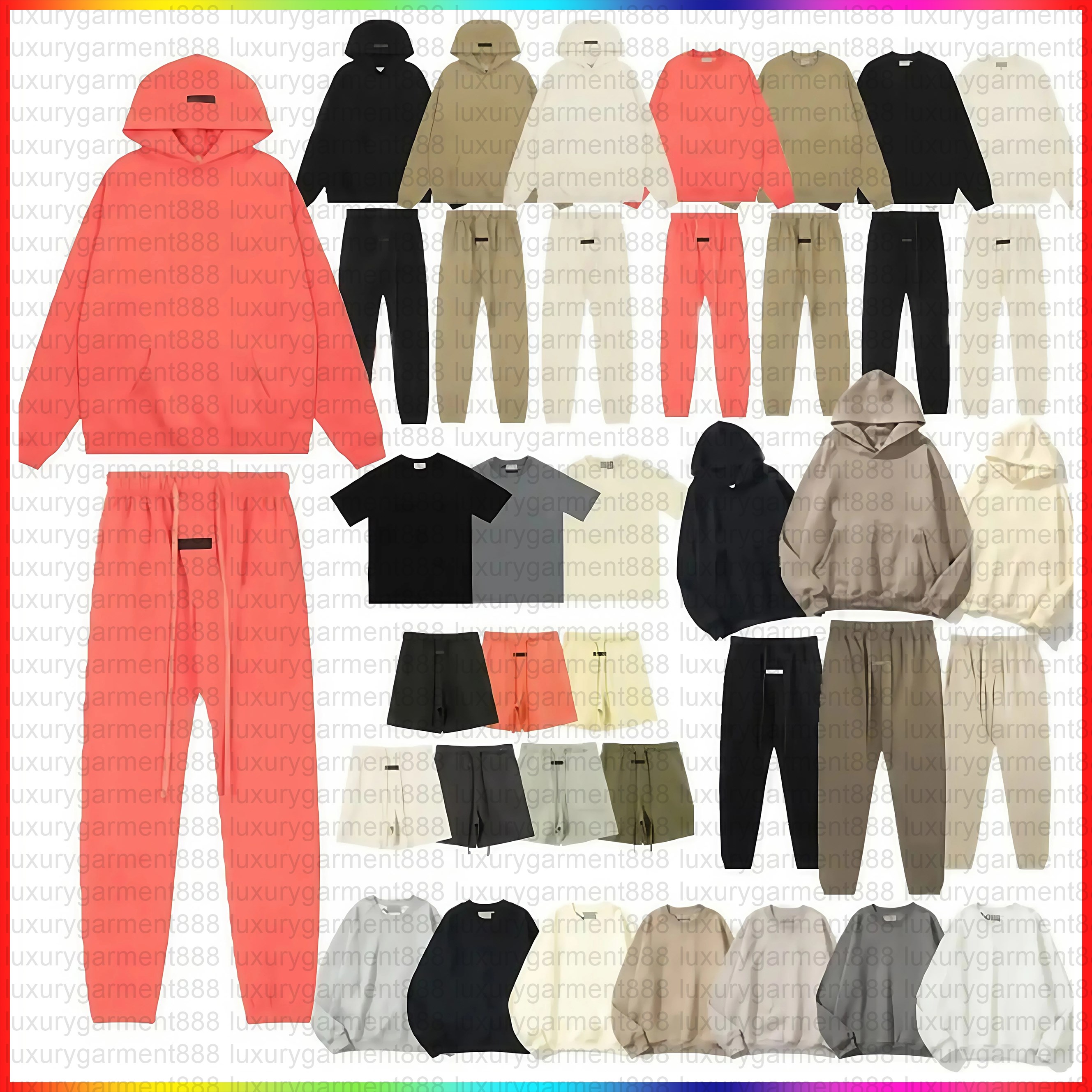 5A Designer Men women hoodie sweatshirt hoodie essentials sweatpants essential shorts 3D Letter Printed Long hoody Loose tracksuit Sweatpants Set 02