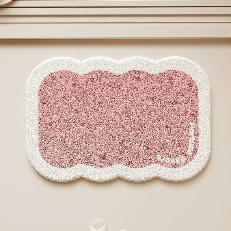 Bathroom floor mat winter bath quick drying non-slip foot mat bathroom door plush thickened carpet C251103