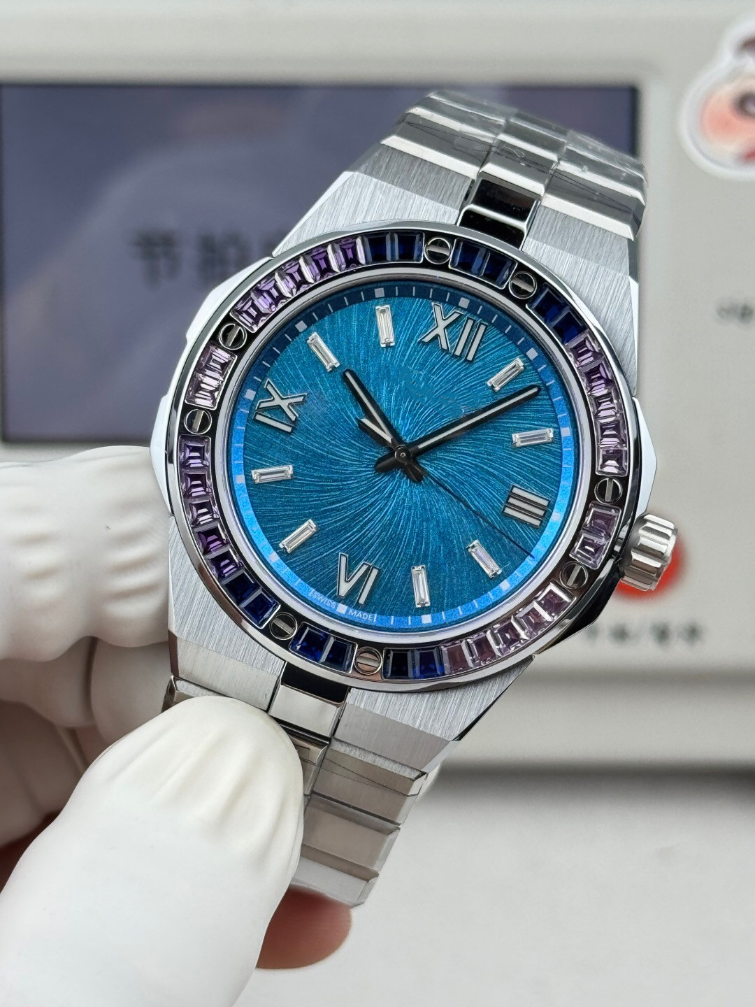 GH Fully automatic machinery Watch V2 Upgrade diameter 41mm thick 9.7mm with 9015 change 01.01-c movement sapphire glass mirror stainless steel case integrated