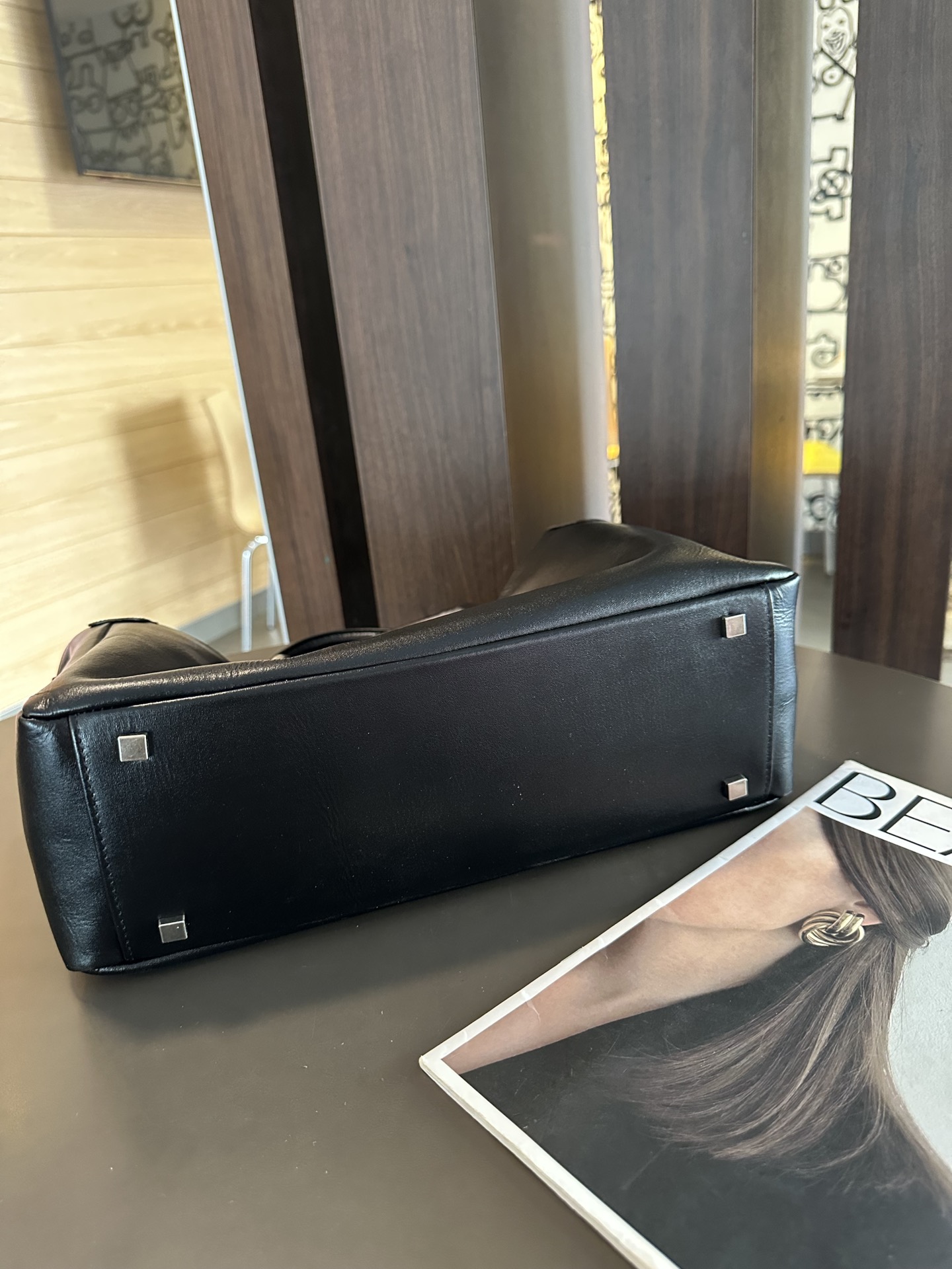 New matte suede large capacity tote bag shoulder crossbody bag