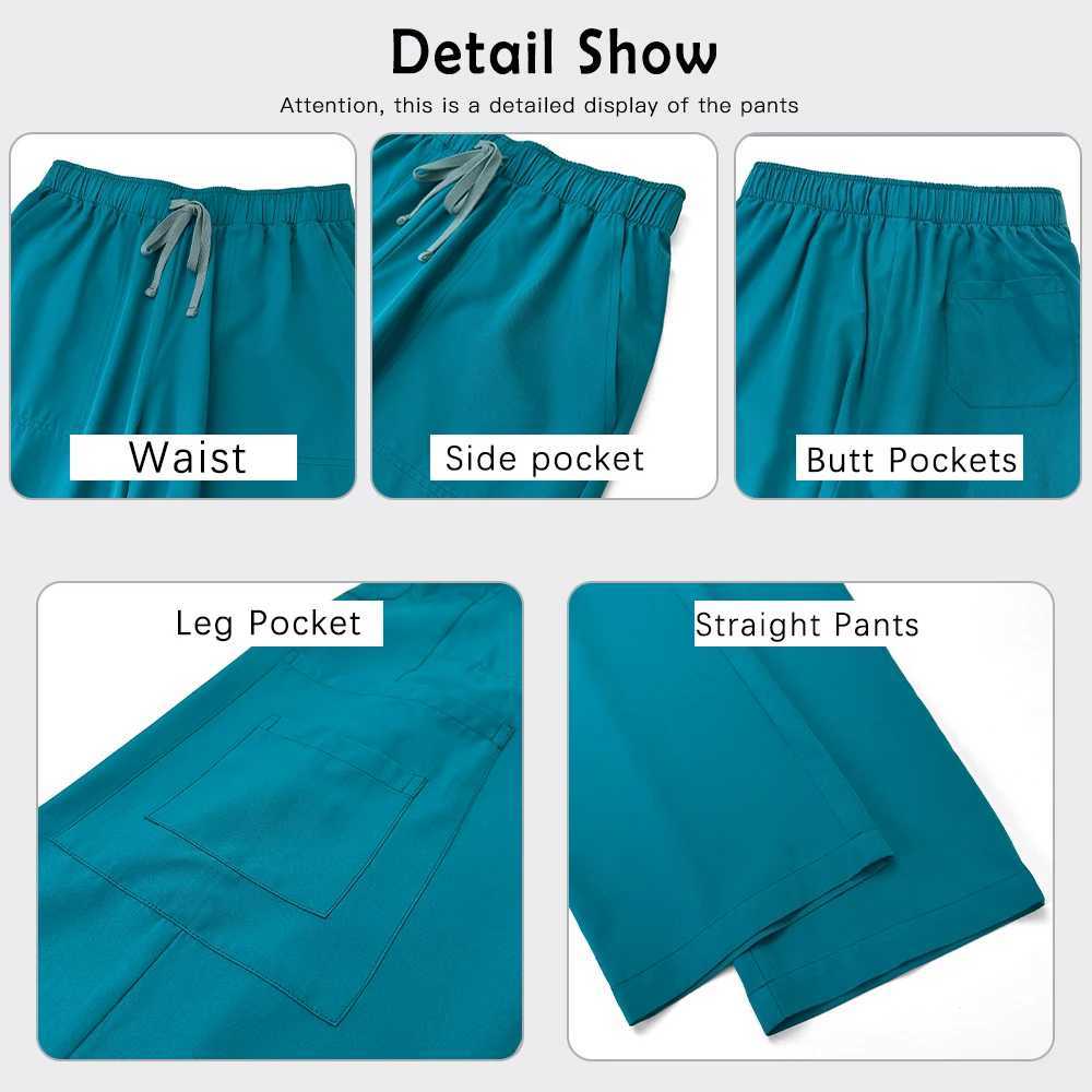 Unisex Medical Uniforms Hospital Nurse Scurbs Set Women Men Doctor Workwear Lab Dental Work Uniform Short Sleeve Surgery Suit J251103