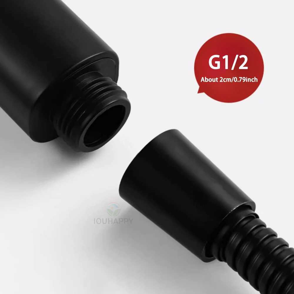 High Pressure Shower Set Water Saving Rainfall Spray Handheld 6 Jet Modes Shower with Hose Bathro Accessories Y251103