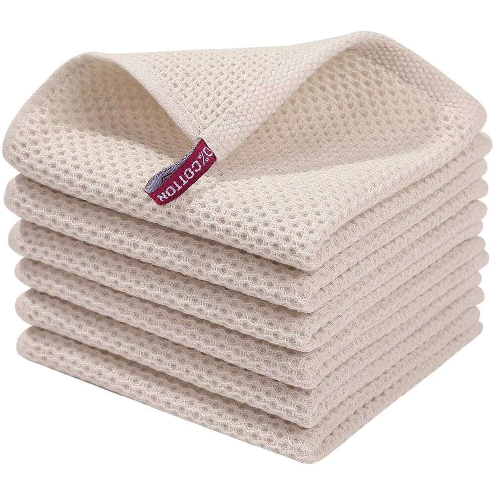 Waffle 34*34 Soft Convenient Kitchen Towel Color Absorbent