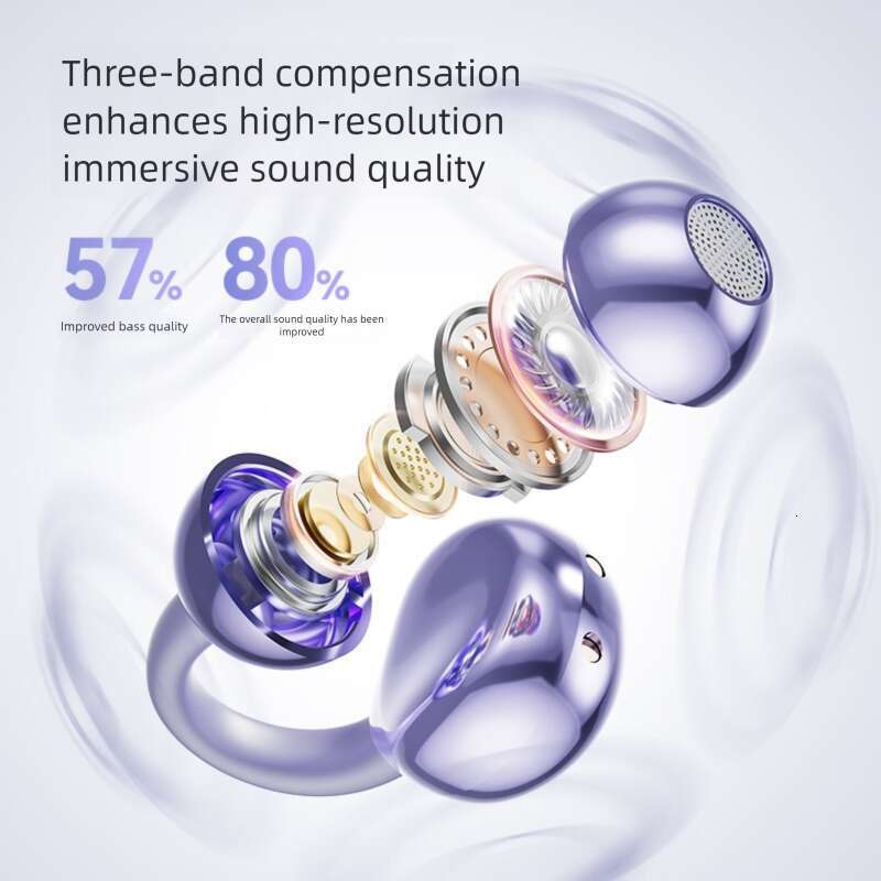 Famous Brand Smart Real Time AI Translation M Clip On OWS Non In Ear Open Back Bluetooth Earphones