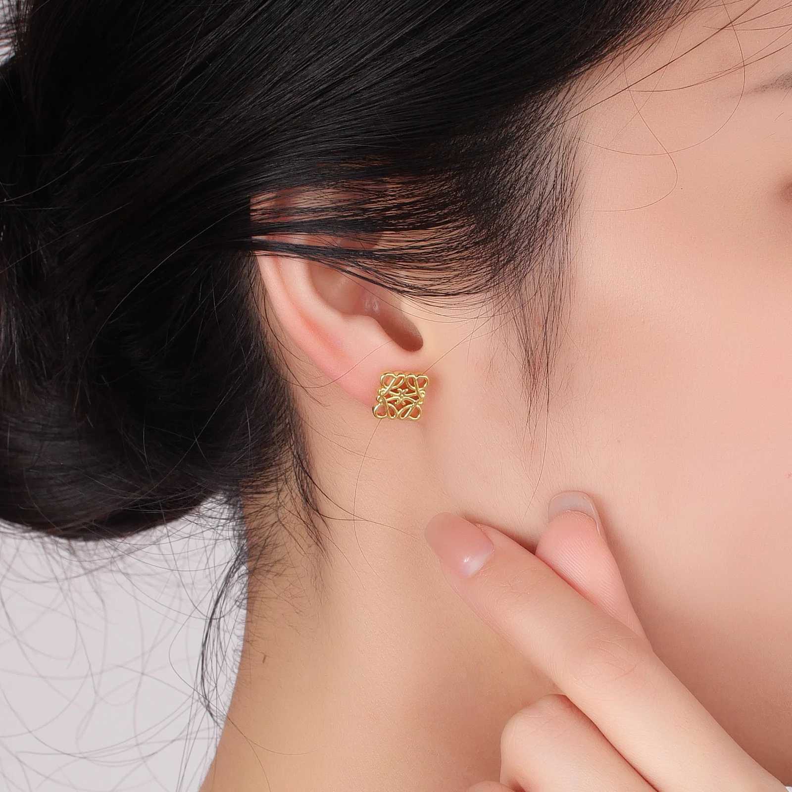 Geometric hollow irregular earrings for women highend earrings new trendy and atmospheric ear accessories C251103