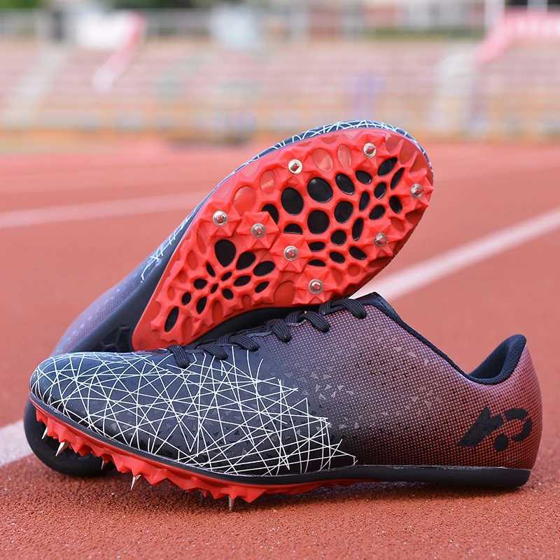 New Men Woman Track Field Shoes with Spikes Professional Student Athletes Running Tracking Training Long Jump Spikes ShoesC250403