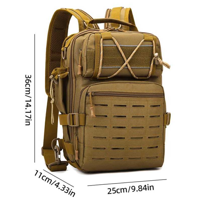 Tactical Backpack 3 Day Assault Pack Molle Bag Outdoor Hiking Camping Luggage Rucksack Travel Fishing Climbing Equipment BagsC250407