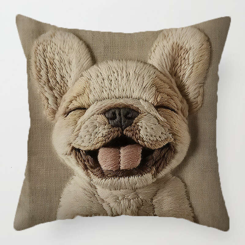 New Retro Elephant Imitation Embroidery Pillowcase Bohemian Style Sofa Printed Cushion